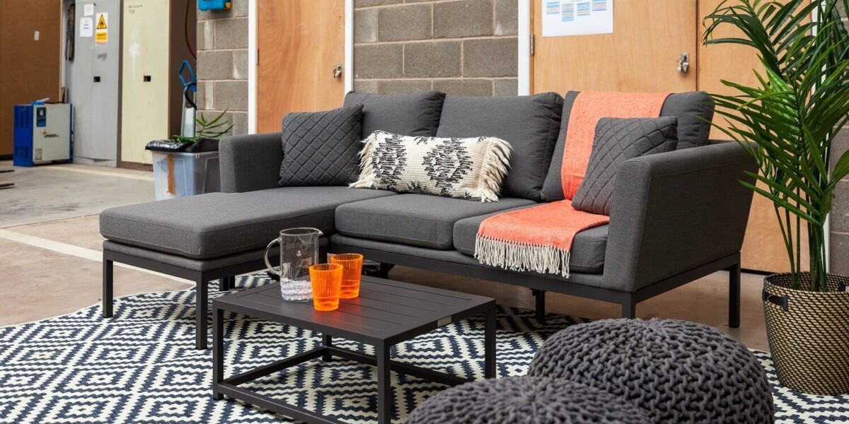 When paired with outdoor furniture, outdoor rugs can enhance the inside-out vibe.
